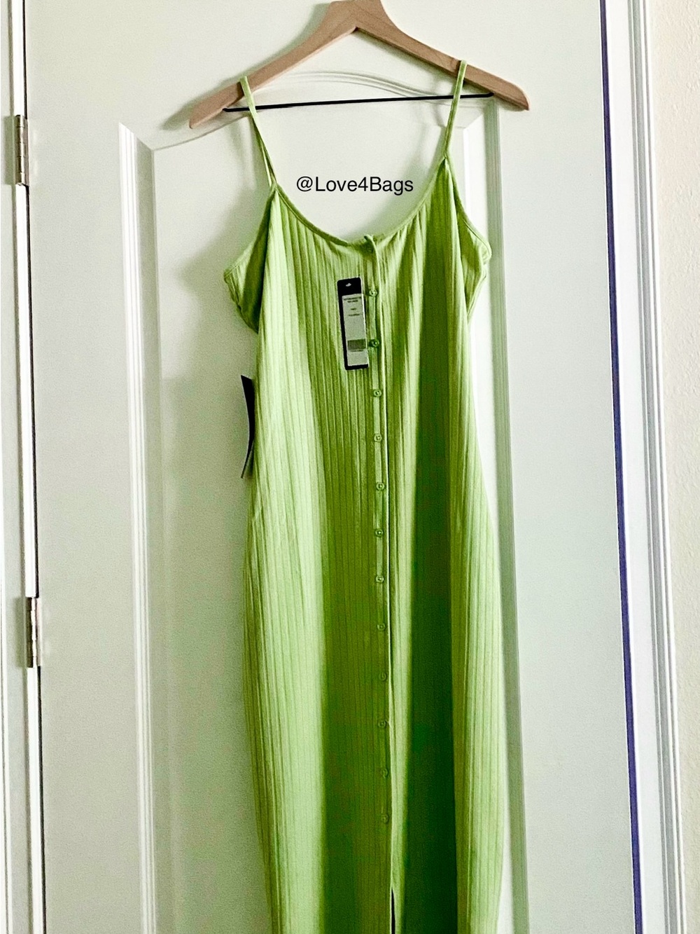 Bebe Button-Front Rib Midi Dress - Picture 5 of 5